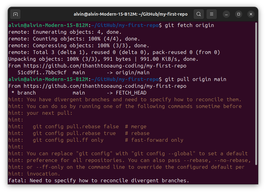 Screenshot: GitHub repository page showing the updated files and commit history